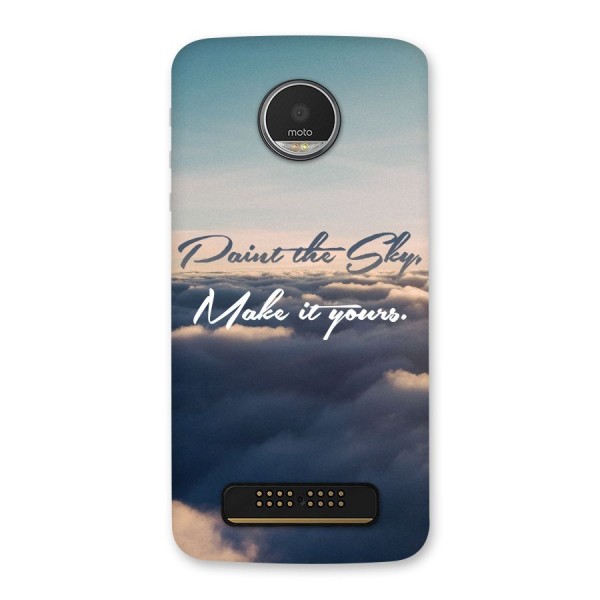 Paint the Sky Back Case for Moto Z Play