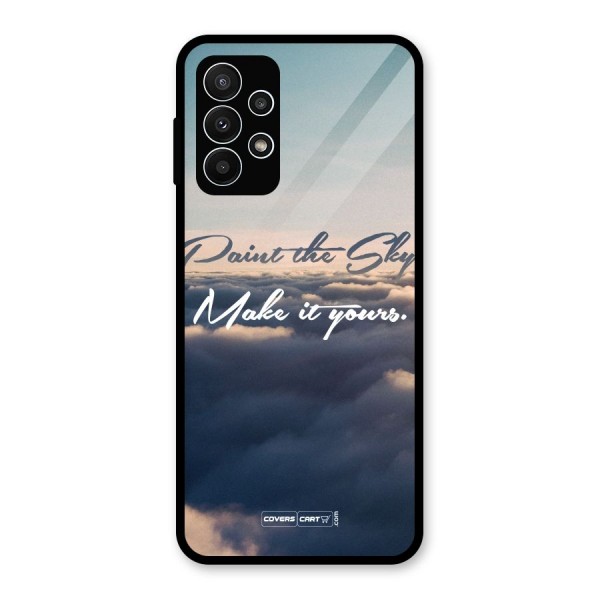 Paint the Sky Glass Back Case for Galaxy A23