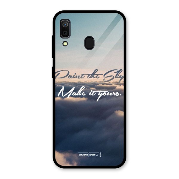 Paint the Sky Glass Back Case for Galaxy A30