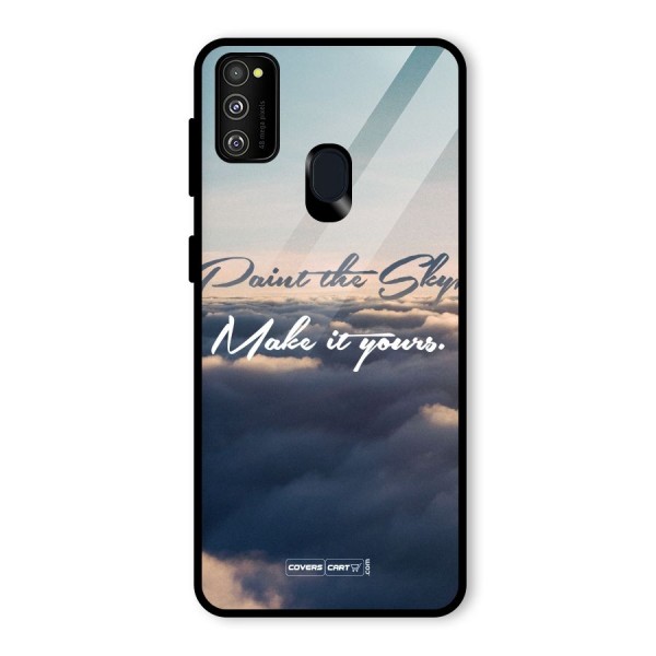 Paint the Sky Glass Back Case for Galaxy M21