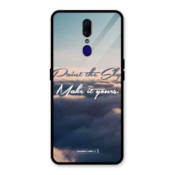 Paint the Sky Glass Back Case for Oppo F11