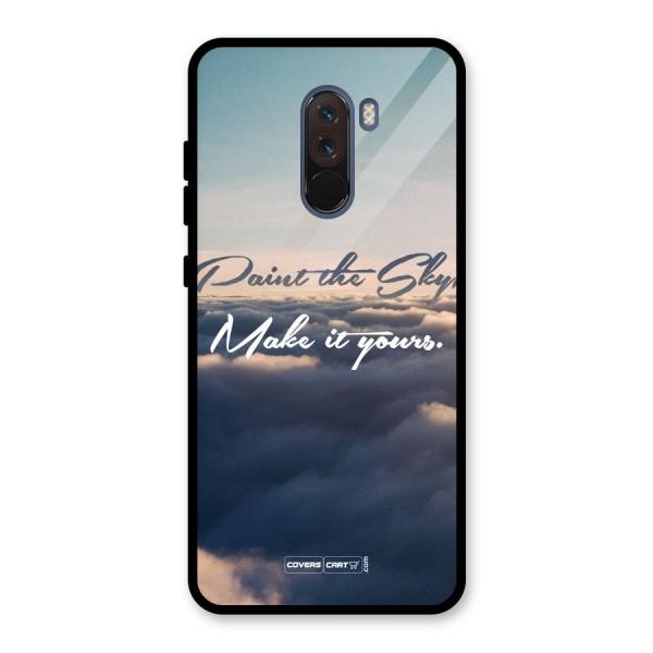 Paint the Sky Glass Back Case for Poco F1