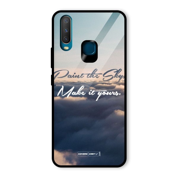 Paint the Sky Glass Back Case for Vivo Y12