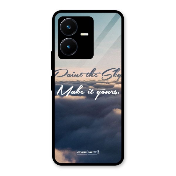 Paint the Sky Glass Back Case for Vivo Y22