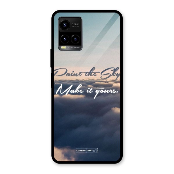 Paint the Sky Glass Back Case for Vivo Y33s