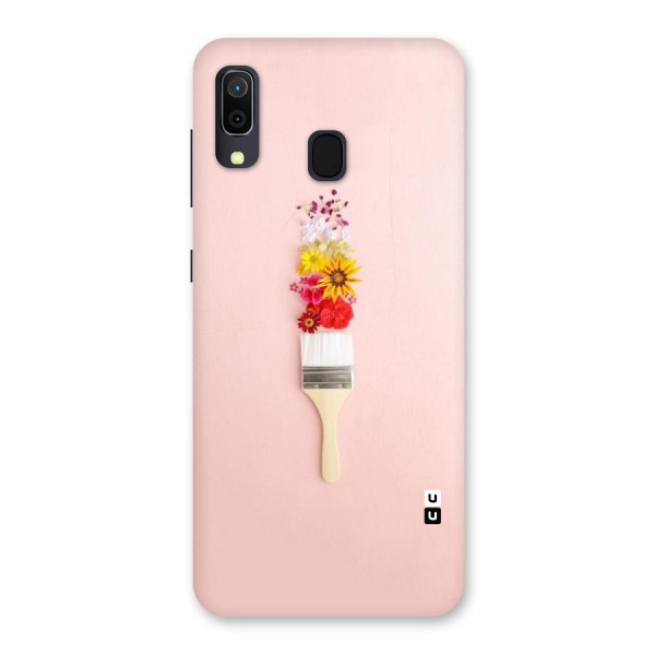 Painted Flowers Back Case for Galaxy A20