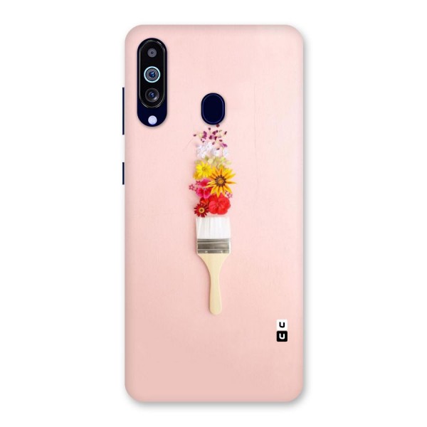 Painted Flowers Back Case for Galaxy A60