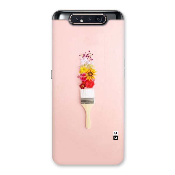 Painted Flowers Back Case for Galaxy A80