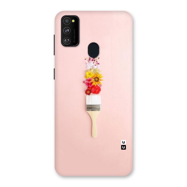 Painted Flowers Back Case for Galaxy M21