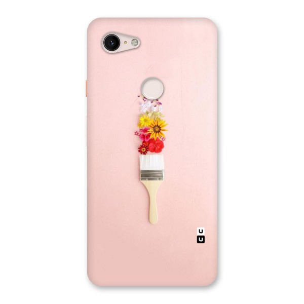 Painted Flowers Back Case for Google Pixel 3 XL