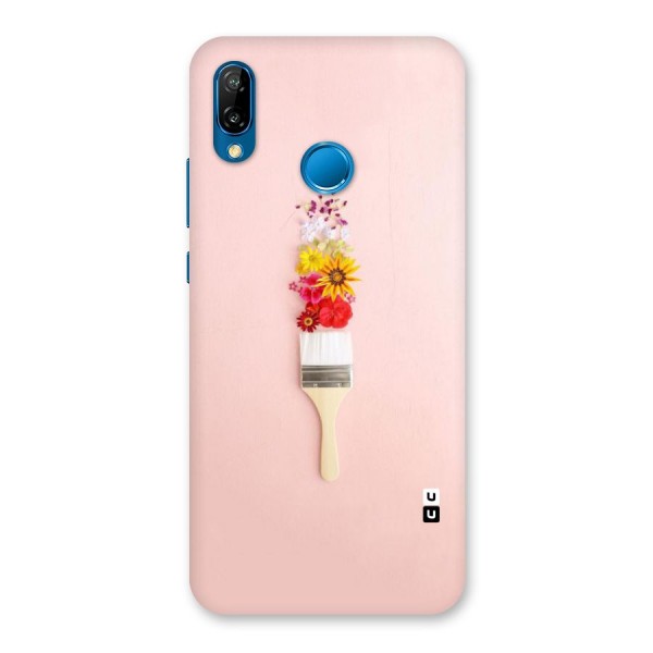 Painted Flowers Back Case for Huawei P20 Lite