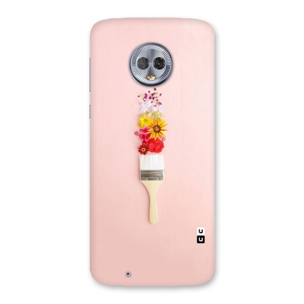 Painted Flowers Back Case for Moto G6