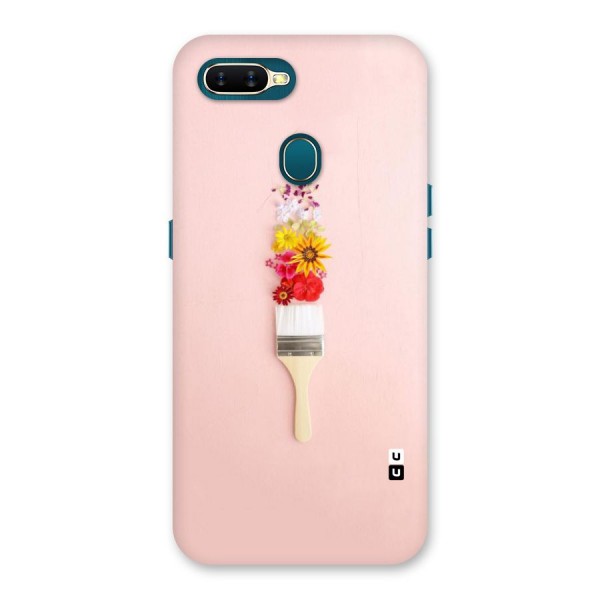 Painted Flowers Back Case for Oppo A7