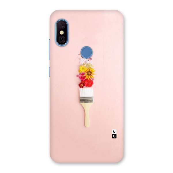 Painted Flowers Back Case for Redmi Note 6 Pro