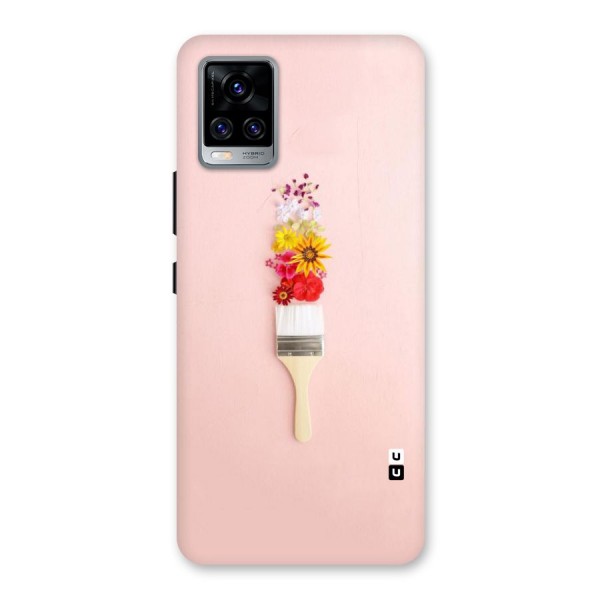 Painted Flowers Back Case for Vivo V20 Pro