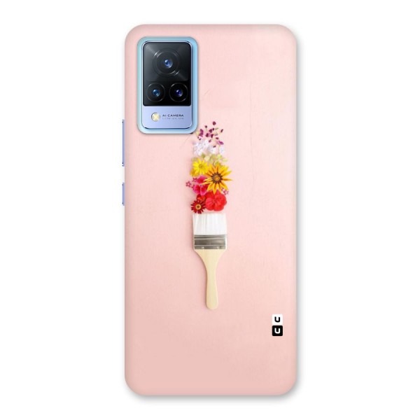 Painted Flowers Back Case for Vivo V21 5G