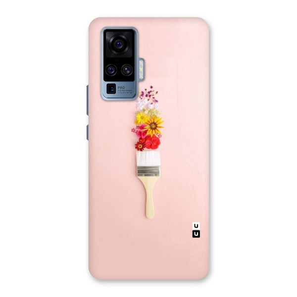 Painted Flowers Back Case for Vivo X50 Pro