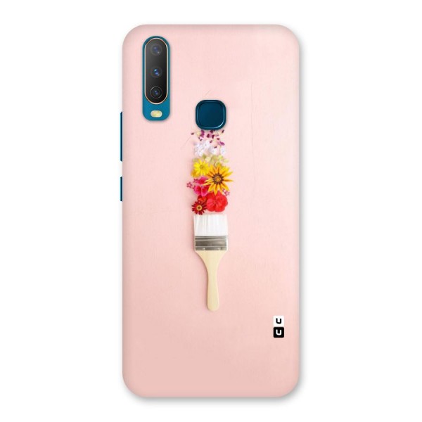 Painted Flowers Back Case for Vivo Y12