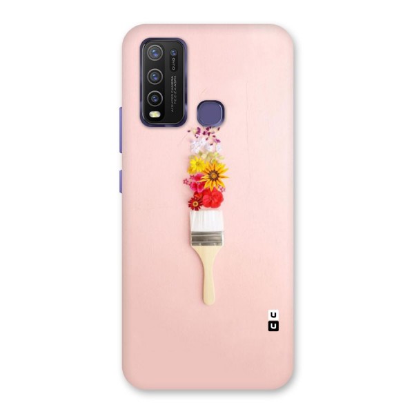 Painted Flowers Back Case for Vivo Y30