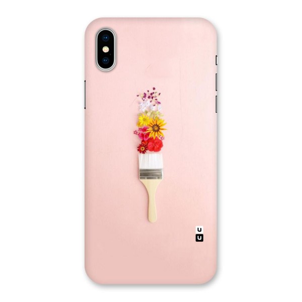 Painted Flowers Back Case for iPhone XS