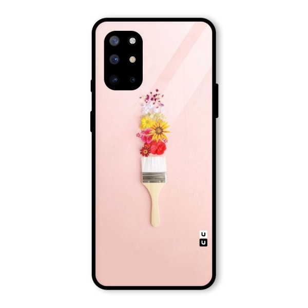 Painted Flowers Glass Back Case for OnePlus 8T