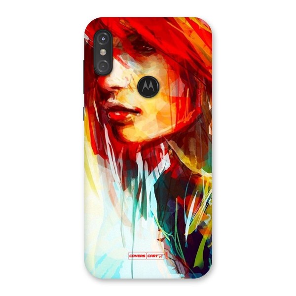 Painted Girl Back Case for Motorola One Power