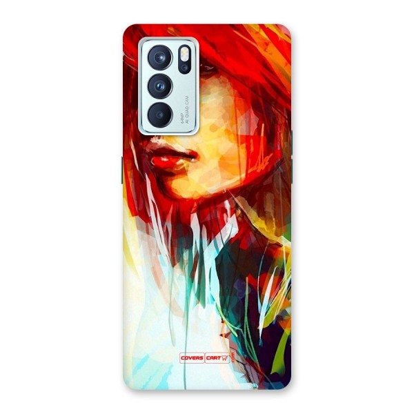 Painted Girl Back Case for Oppo Reno6 Pro 5G