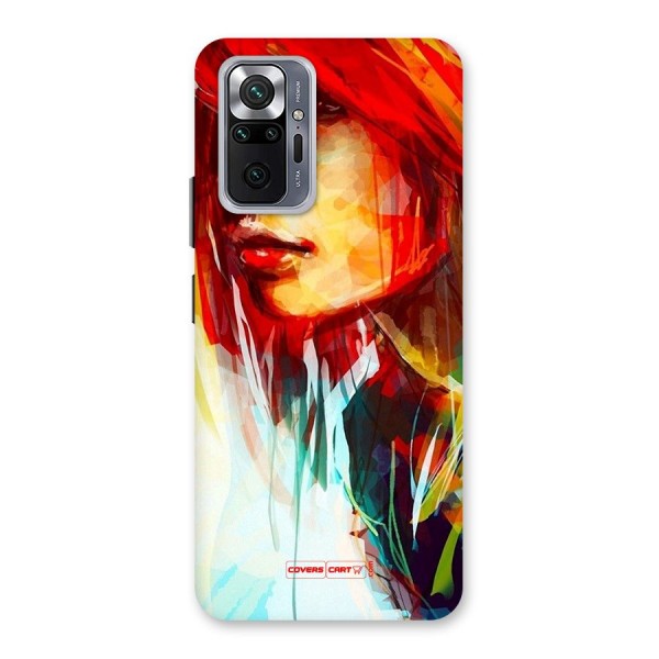 Painted Girl Back Case for Redmi Note 10 Pro