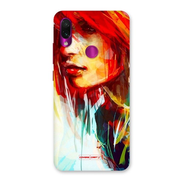 Painted Girl Back Case for Redmi Note 7 Pro