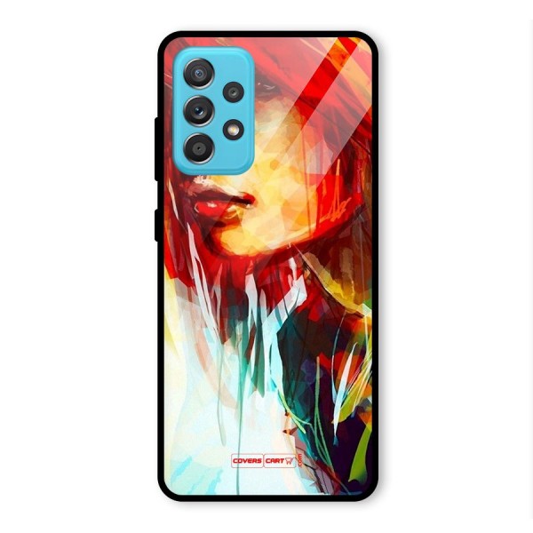 Painted Girl Glass Back Case for Galaxy A52s 5G