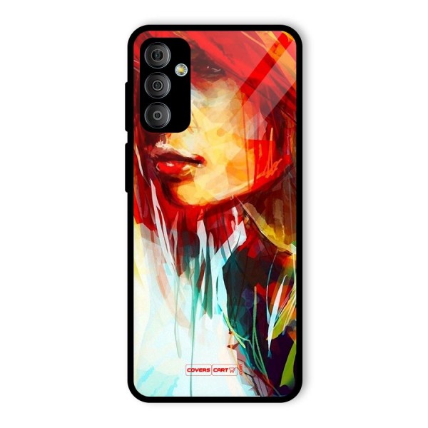 Painted Girl Glass Back Case for Galaxy F23