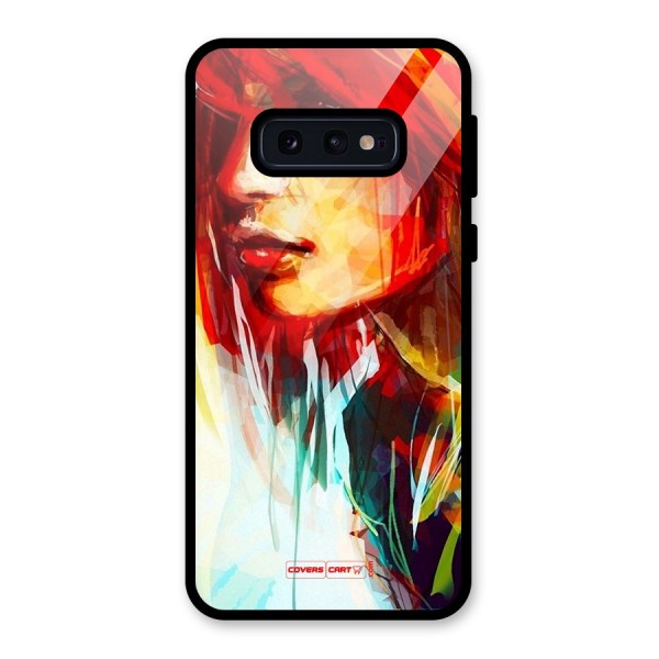 Painted Girl Glass Back Case for Galaxy S10e