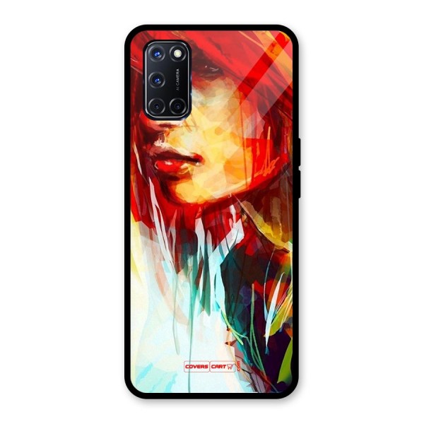 Painted Girl Glass Back Case for Oppo A52