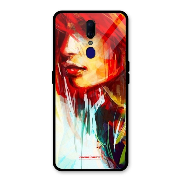 Painted Girl Glass Back Case for Oppo F11