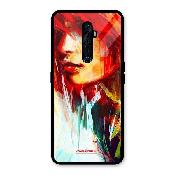 Painted Girl Glass Back Case for Oppo Reno2 Z