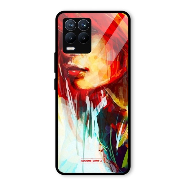 Painted Girl Glass Back Case for Realme 8 Pro