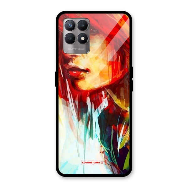 Painted Girl Glass Back Case for Realme 8i