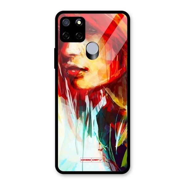 Painted Girl Glass Back Case for Realme C15