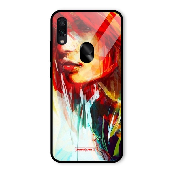 Painted Girl Glass Back Case for Redmi Note 7