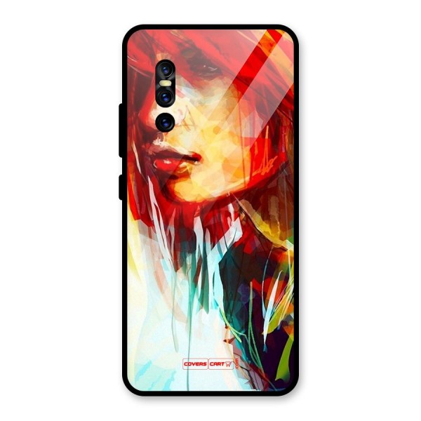 Painted Girl Glass Back Case for Vivo V15 Pro