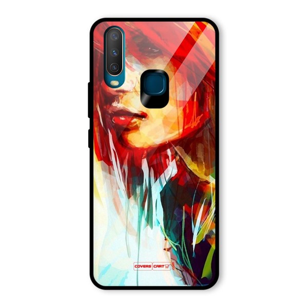 Painted Girl Glass Back Case for Vivo Y12