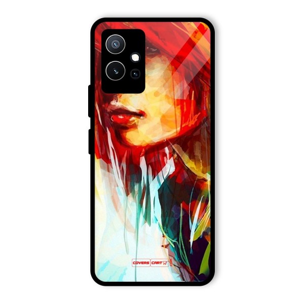 Painted Girl Glass Back Case for Vivo iQOO Z6