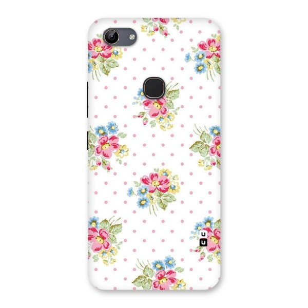 Painted Polka Floral Back Case for Vivo Y81