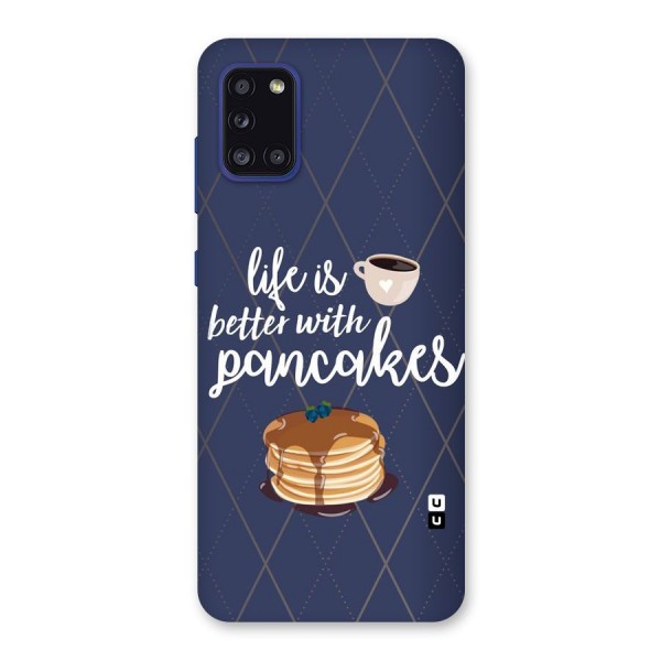 Pancake Life Back Case for Galaxy A31