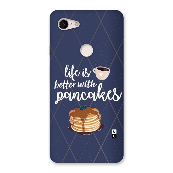 Pancake Life Back Case for Google Pixel 3 XL