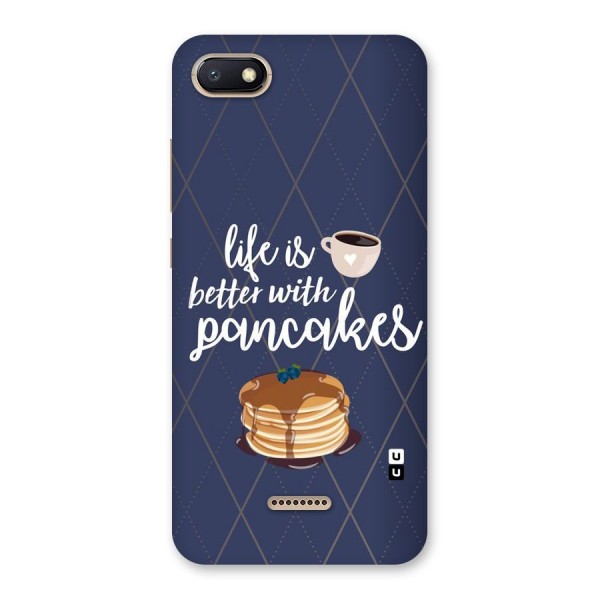 Pancake Life Back Case for Redmi 6A