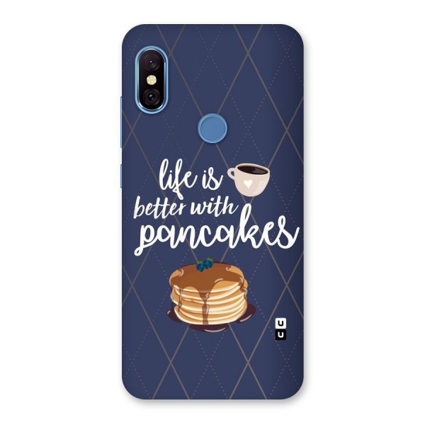 Pancake Life Back Case for Redmi Note 6 Pro