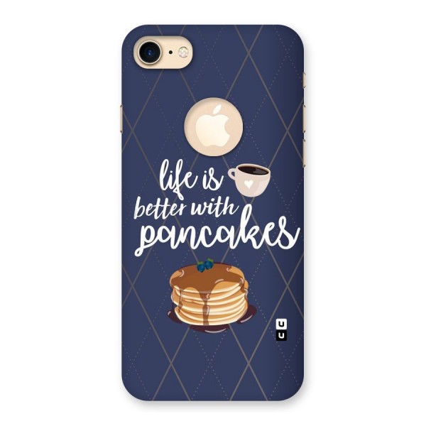 Pancake Life Back Case for iPhone 8 Logo Cut