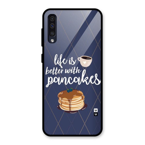 Pancake Life Glass Back Case for Galaxy A50s