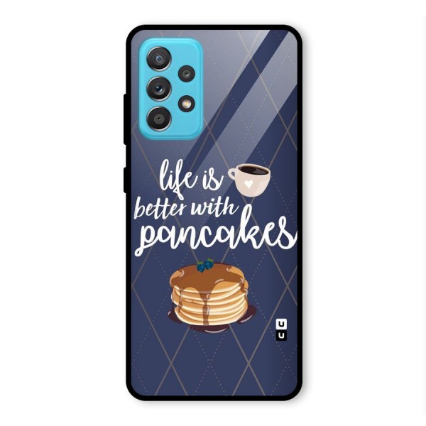 Pancake Life Glass Back Case for Galaxy A52s 5G